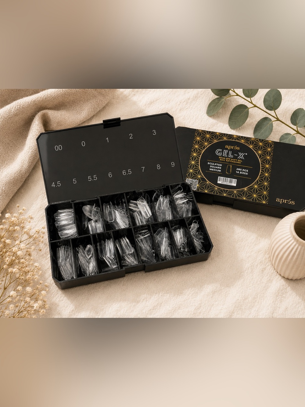 Clear Gel X Nail Tips Set - Multiple Sizes